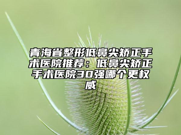 青海省整形低鼻尖矯正手術(shù)醫(yī)院推薦：低鼻尖矯正手術(shù)醫(yī)院30強(qiáng)哪個(gè)更權(quán)威