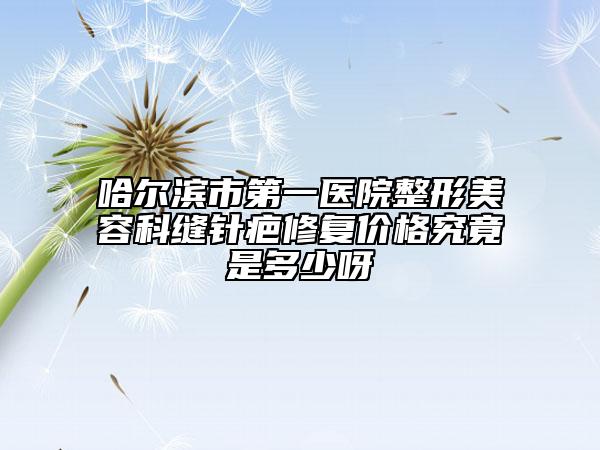 哈爾濱市第一醫(yī)院整形美容科縫針疤修復(fù)價(jià)格究竟是多少呀