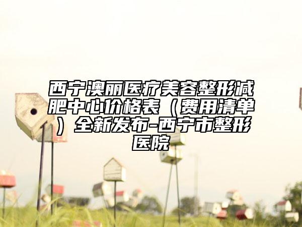 西寧澳麗醫(yī)療美容整形減肥中心價格表（費(fèi)用清單）全新發(fā)布-西寧市整形醫(yī)院