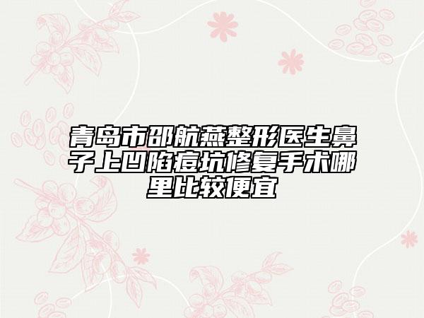 青島市邵航燕整形醫(yī)生鼻子上凹陷痘坑修復手術(shù)哪里比較便宜