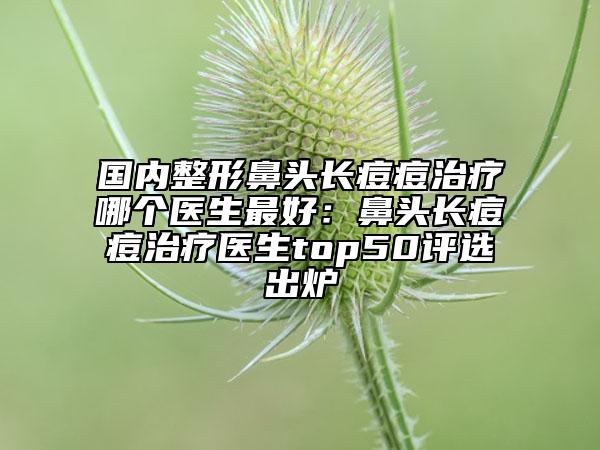 國內(nèi)整形鼻頭長痘痘治療哪個醫(yī)生最好：鼻頭長痘痘治療醫(yī)生top50評選出爐