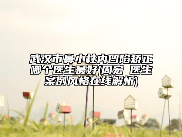 武漢市鼻小柱內(nèi)凹陷矯正哪個(gè)醫(yī)生最好(周宏礽醫(yī)生案例風(fēng)格在線解析)