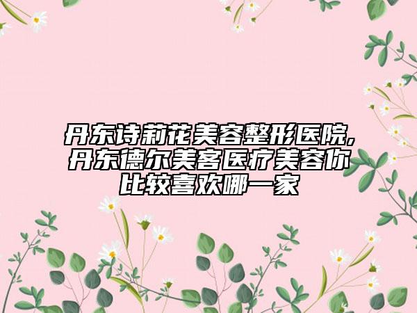 丹東詩(shī)莉花美容整形醫(yī)院,丹東德?tīng)柮揽歪t(yī)療美容你比較喜歡哪一家