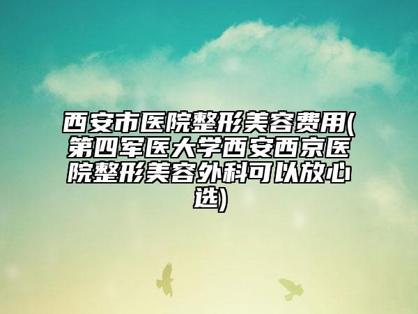 西安市醫(yī)院整形美容費用(第四軍醫(yī)大學西安西京醫(yī)院整形美容外科可以放心選)