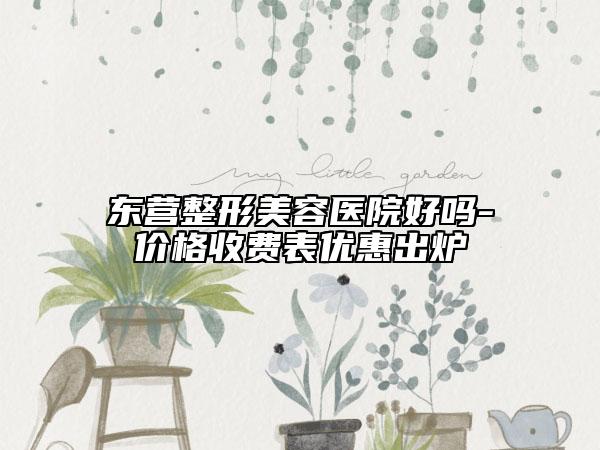 東營(yíng)整形美容醫(yī)院好嗎-價(jià)格收費(fèi)表優(yōu)惠出爐