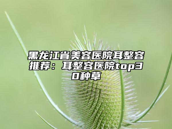 黑龍江省美容醫(yī)院耳整容推薦：耳整容醫(yī)院top30種草