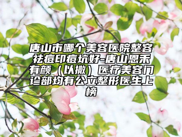 唐山市哪個美容醫(yī)院整容祛痘印痘坑好-唐山恩禾有顏（以撒）醫(yī)療美容門診部均有公立整形醫(yī)生上榜