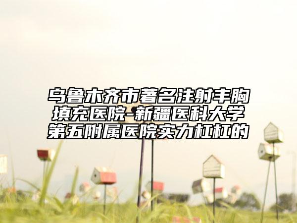 烏魯木齊市著名注射豐胸填充醫(yī)院-新疆醫(yī)科大學(xué)第五附屬醫(yī)院實力杠杠的