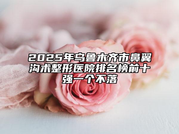 2025年烏魯木齊市鼻翼溝術(shù)整形醫(yī)院排名榜前十強(qiáng)一個(gè)不落