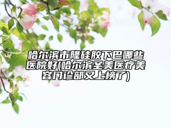 哈爾濱市隆硅膠下巴哪些醫(yī)院好(哈爾濱圣美醫(yī)療美容門(mén)診部又上榜了)