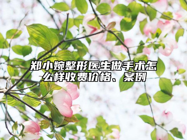 鄭小婉整形醫(yī)生做手術(shù)怎么樣收費價格、案例