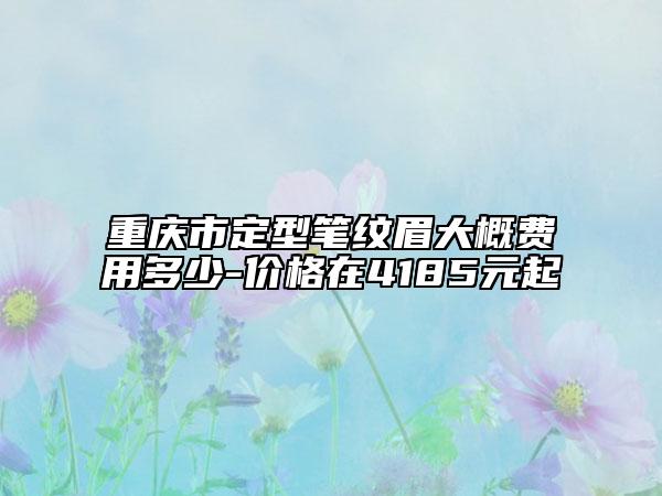 重慶市定型筆紋眉大概費(fèi)用多少-價格在4185元起